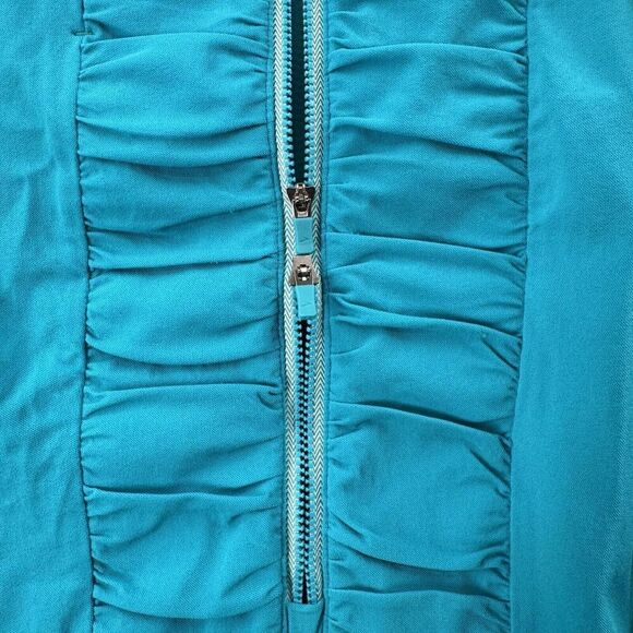 BROOKS Equilibrium Top Women’s Medium Vented Long Sleeve Running 1/2 Zip Blue - Picture 5 of 14